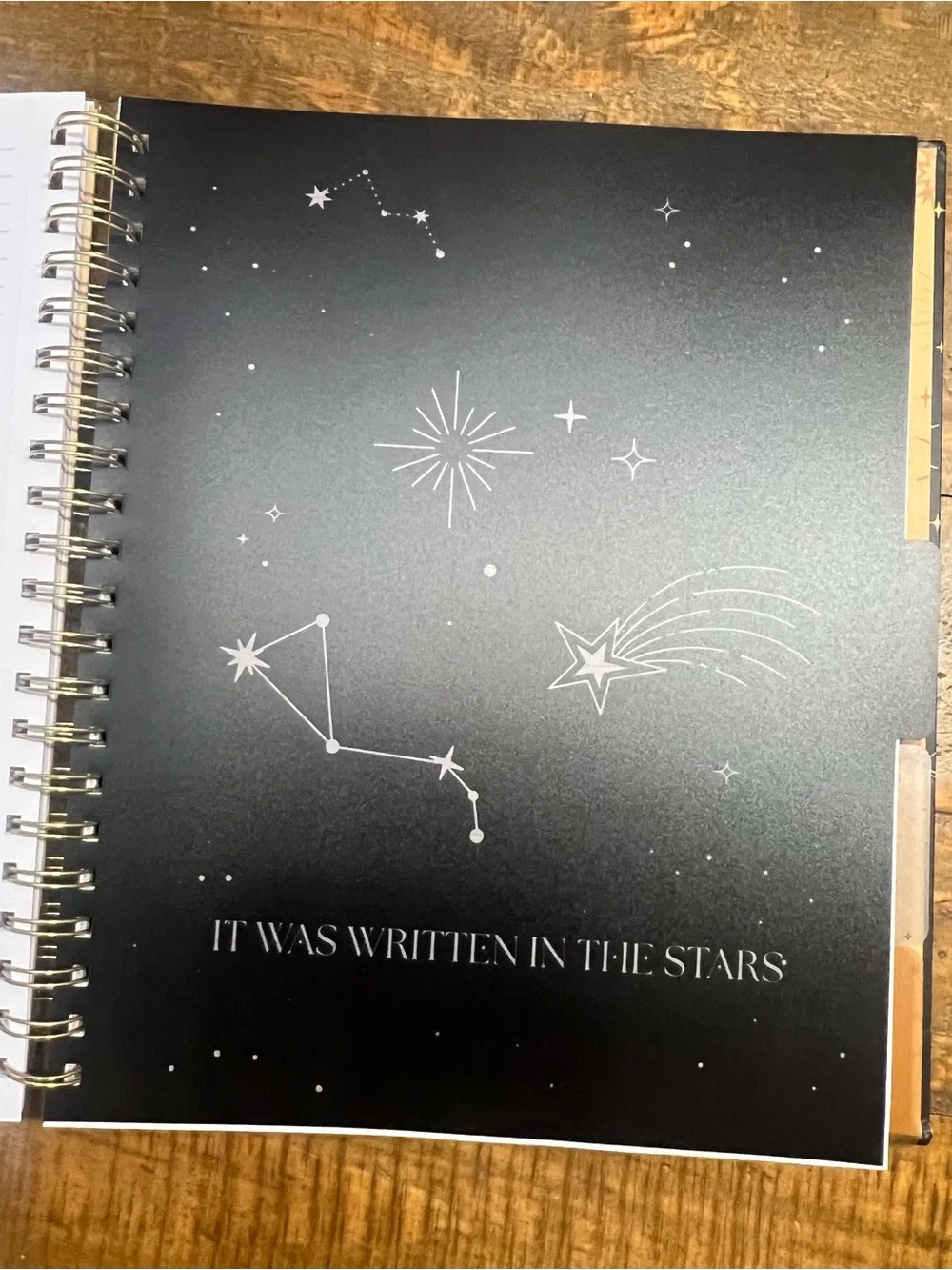 Celestial Spiral-Bound Notebook - Black & Gold: Deluxe Notebook bundle
